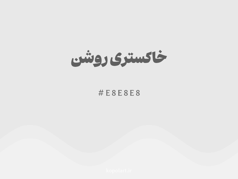 رنگ خاکستری روشن با کد هگزادسیمال E8E8E8