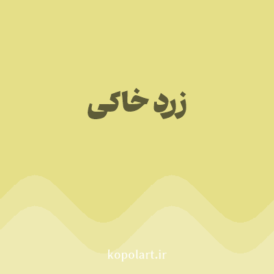 رنگ زرد خاکی با کد E5DF88