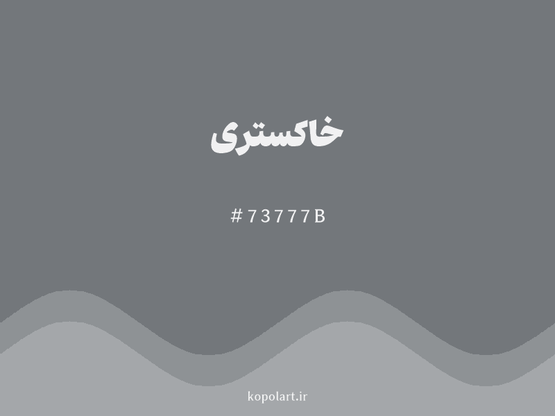 رنگ خاکستری با کد هگزادسیمال 73777B