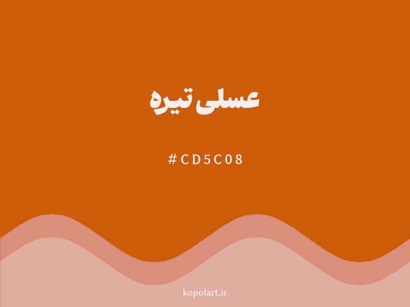 رنگ عسلی تیره با کد هگزادسیمال CD5C08