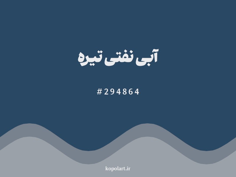 رنگ آبی نفتی تیره با کد هگزادسیمال 294864