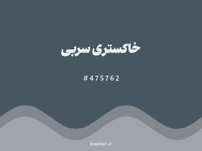 رنگ خاکستری سربی با کد هگزادسیمال 475762