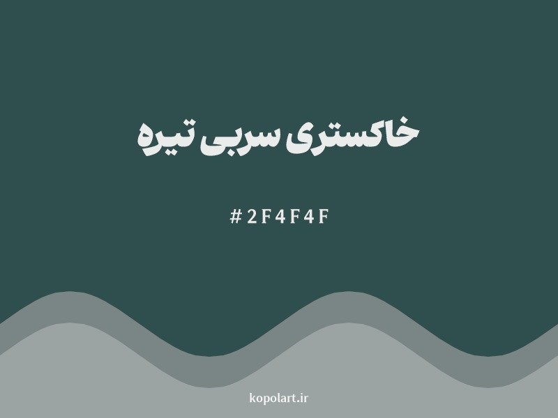 رنگ خاکستری سربی تیره (Dark Slate Gray) با کد 2F4F4F