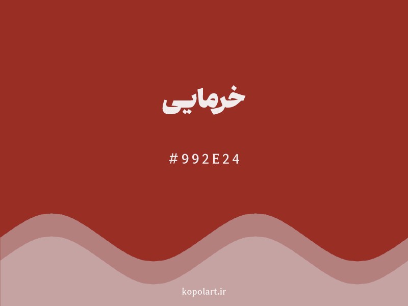 رنگ خرمایی با کد هگزادسیمال 992E24