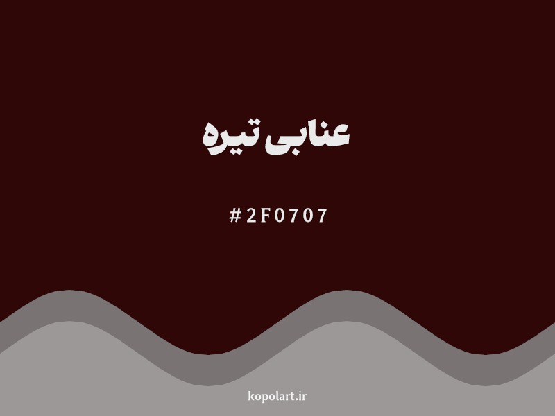 رنگ عنابی تیره با کد هگزادسیمال 2F0707