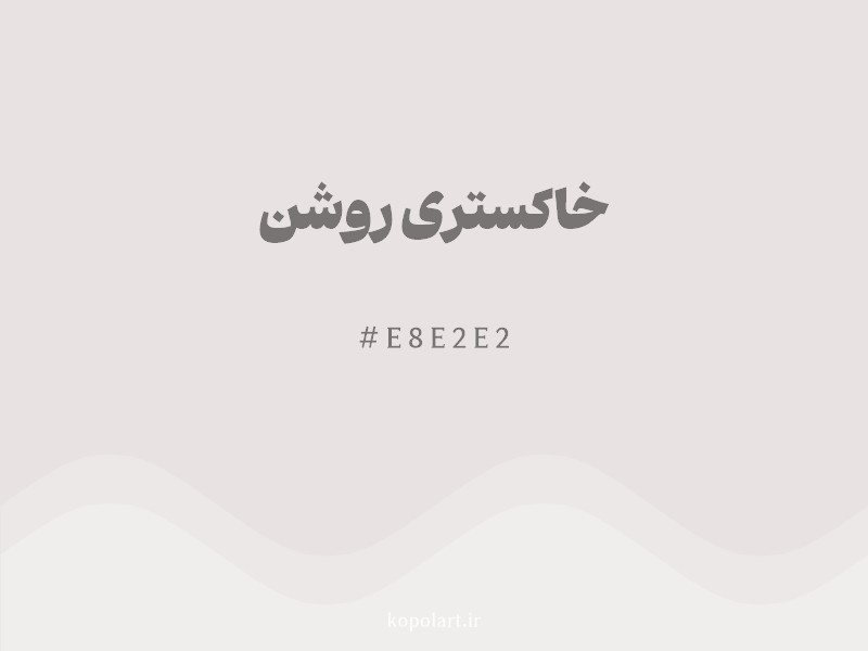 رنگ خاکستری روشن با کد هگزادسیمال E8E2E2