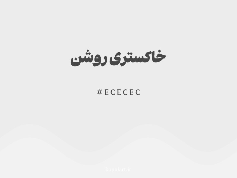 رنگ خاکستری روشن با کد هگزادسیمال ECECEC و نام لاتین Light Gray Color