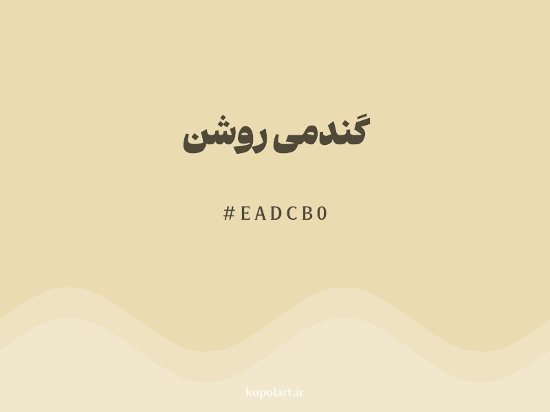 رنگ گندمی روشن با کد هگزادسیمال EADCB0