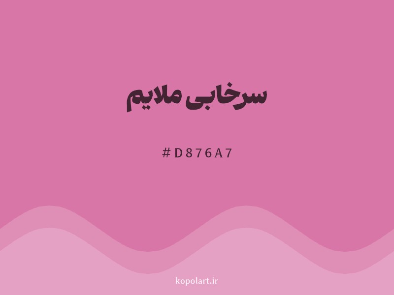 رنگ سرخابی ملایم با کد هگزادسیمال D876A7 و نام لاتین Orchid Pink Color