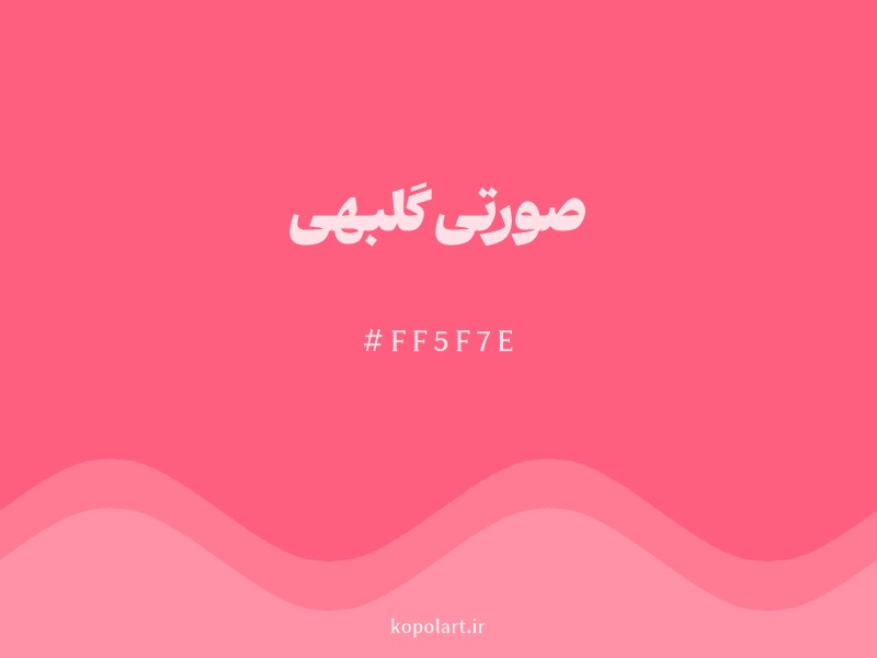رنگ صورتی گلبهی (Salmon Pink Color) با کد هگزادسیمال FF5F7E