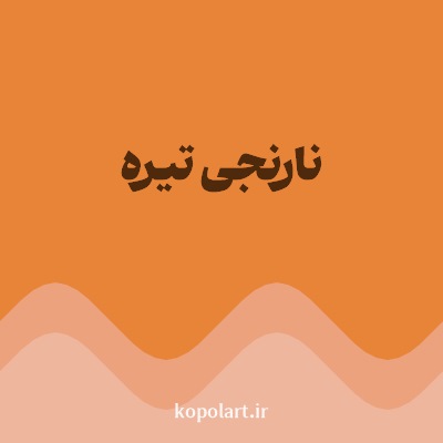 رنگ نارنجی تیره با کد E88438