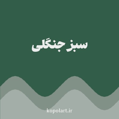 رنگ سبز جنگلی با کد 315D49