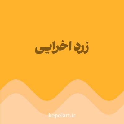 رنگ زرد اخرایی با کد FFB22C