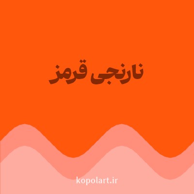 رنگ نارنجی قرمز با کد FF570C