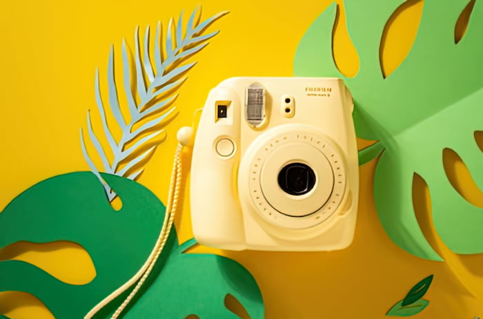 عکسی با پالت رنگ بهاری سبز لجنی، زیتونی و خردلی