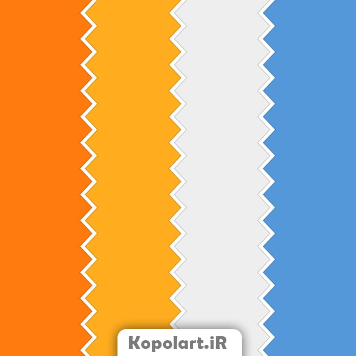 پالت رنگ نارنجی و آبی روشن(آبی آسمانی)، روانشناسی رنگ + کدهای رنگی