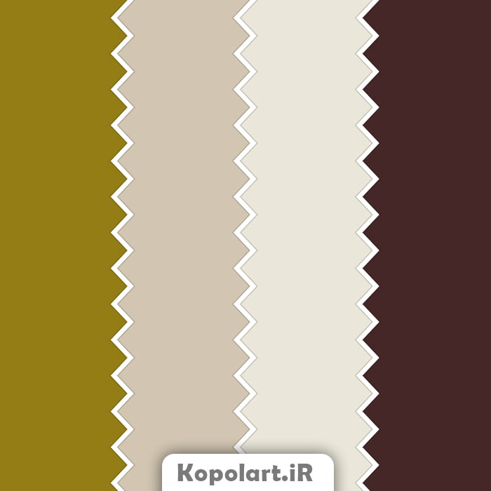 پالت رنگ زیتونی و قهوه ای شکلاتی، روانشناسی رنگ + کدهای رنگی
