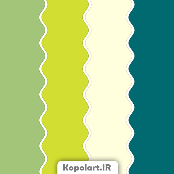 پالت رنگ بهاری سبز فسفری، یشمی و پسته ای، روانشناسی رنگ و کد(Rgb, Cmyk, Hex)