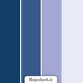 پالت رنگ بنفش یاسی و آبی سیر، روانشناسی رنگ + کدهای رنگی