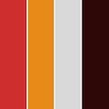 پالت رنگ قرمز و نارنجی پر انرژی و گرم، روانشناسی رنگ + کدهای رنگی