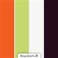 پالت رنگ جگری، سبز فسفری، نارنجی و سفید تیتانیومی به همراه روانشناسی رنگها و کدها(Rgb, Cmyk, Hex)