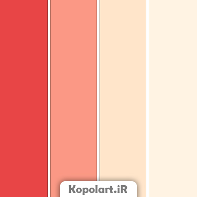 پالت رنگ هلویی، قرمز مرجانی وبژ(پالت رنگ ترند سال 1403)، روانشناسی رنگ و کدها(Rgb, Cmyk, Hex)