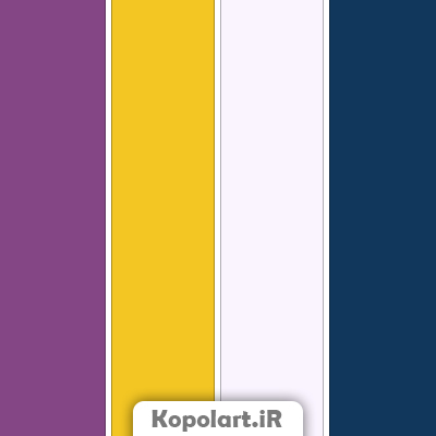 پالت رنگ زرد انبه ای(کهربایی)، بنفش بادمجانی و صورتی محو به همراه روانشناسی رنگ و کدها(rgb,hex,cmyk)