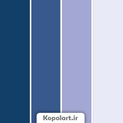 پالت رنگ بنفش یاسی و آبی سیر، روانشناسی رنگ + کدهای رنگی