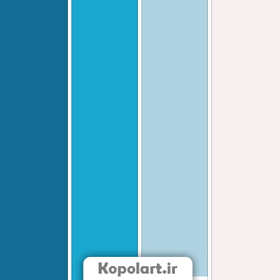 پالت رنگ آبی درباری، آبی دریایی و آسمانی روانشناسی رنگ + کدهای رنگی