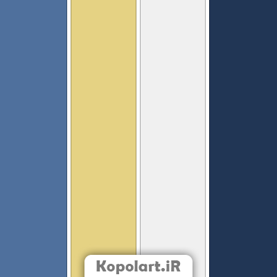پالت رنگ آبی نیلی، سرمه‌ای، سفید تیتانیومی و زرد لیمویی به همراه روانشناسی رنگها و کدها(Rgb, Cmyk, Hex)