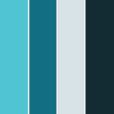 پالت رنگ مینیمال  آبی(تم زمستانی)، روانشناسی رنگ + کدهای رنگی