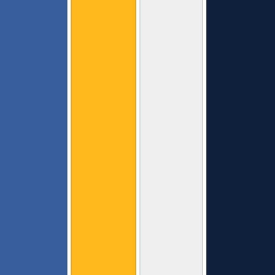 پالت رنگ آبی و زرد رسمی