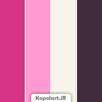 پالت رنگ صورتی جیغ و کم رنگ با مشکی به همراه روانشناسی رنگها و کد(Rgb,Hex,Cmyk)