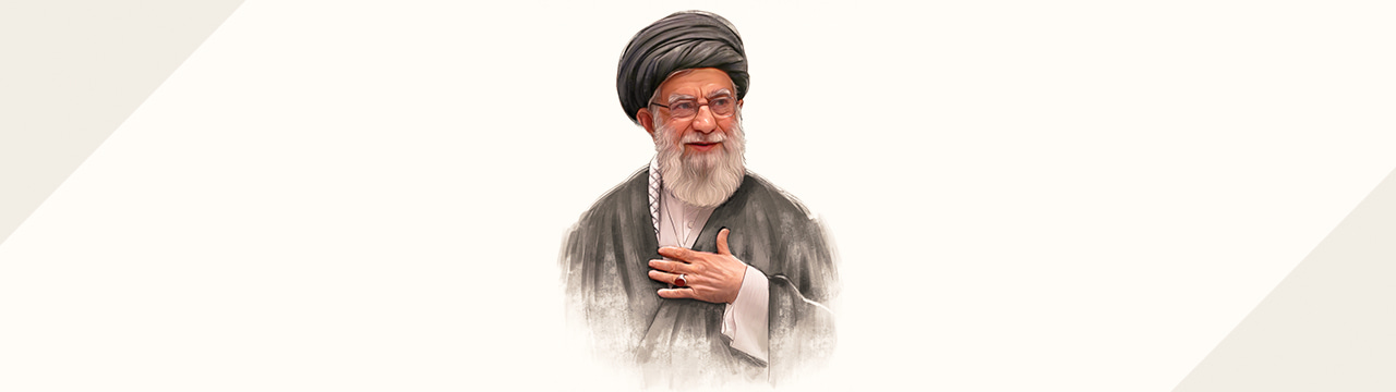 والپیپر زیبای امام سید علی خامنه‌ای (ره)، رهبر شهید انقلاب با کیفیت UHD (4k) برای موبایل