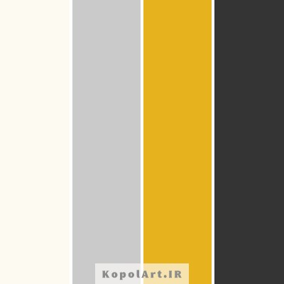 پالت رنگ طلایی و مشکی