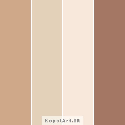 پالت رنگ قهوه‌ای موکا (PANTONE Mocha Mousse) و ماسه‌ای (رنگ سال 1404)