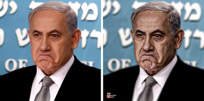 ادیت حرفه ای عکس پرتره بنیامین نتانیاهو در فتوشاپ