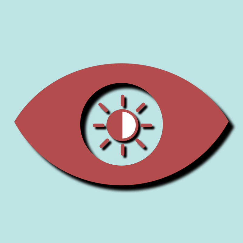 طرح گرافیکی مفهومی از تم تیره و روشن در نرم افزارهای مختلف