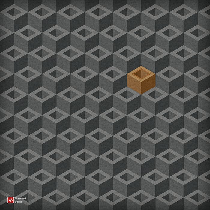 طراحی یک پترن خلاقانه و زیبا در ادوبی ایلوستریتور با مفهوم در ناامیدی بسی امید است