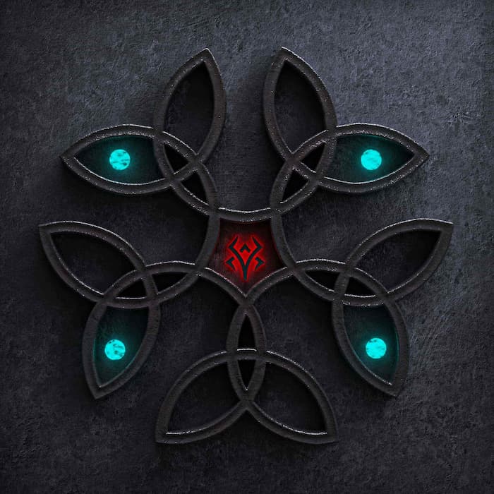 طرح گرافیک سه‌بعدی ماندالای رنگی، ساخت در ایلوستریتور و رندر شده در ادوبی فتوشاپ