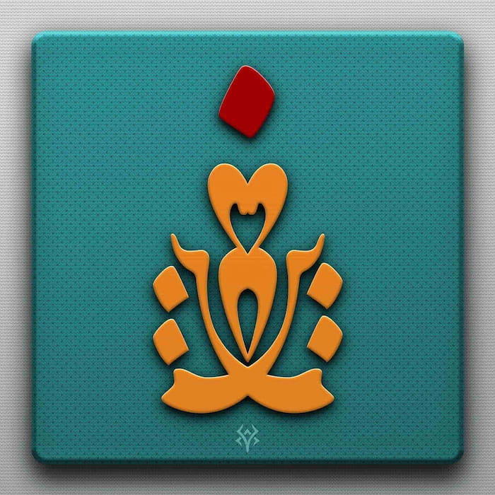 تایپوگرافی ساده و خلاقانه از کلمه تنها با فونت نستعلیق در فتوشاپ