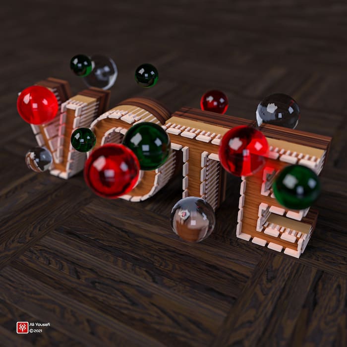 رندر سه بعدی خلاقانه vote نمای کلی