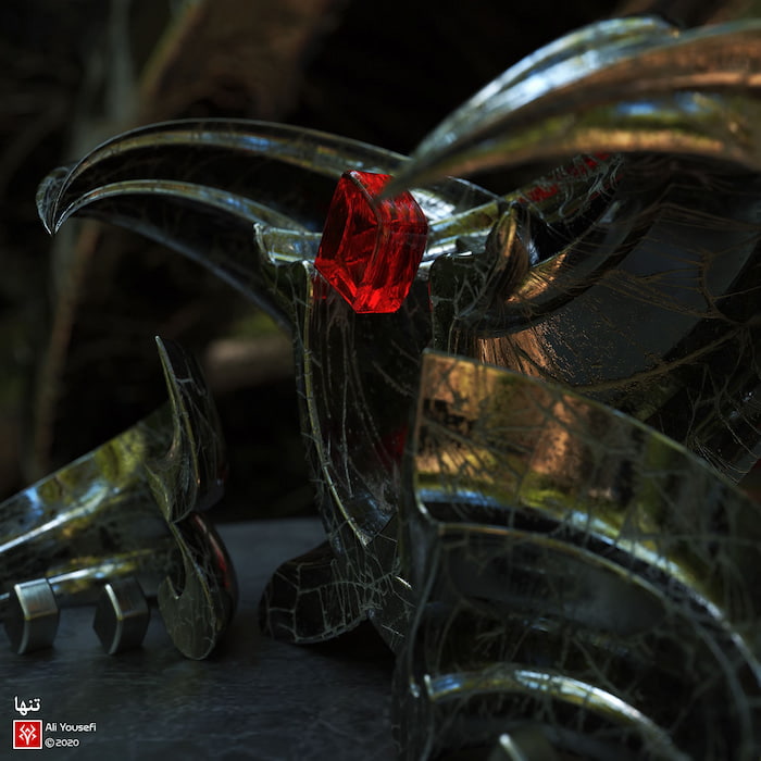 تایپوگرافی مفهومی از کلمه تنها