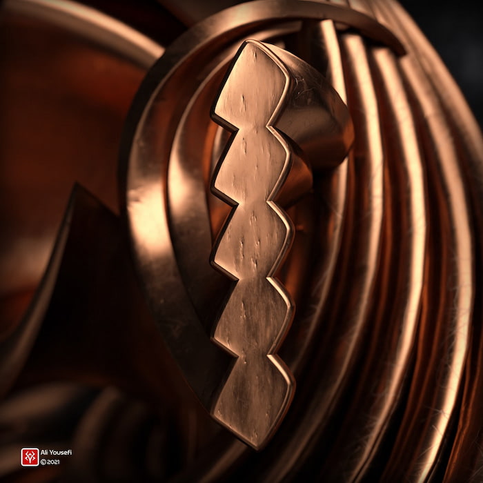 تایپوگرافی سه بعدی هیچ در ادوبی دیمنشن