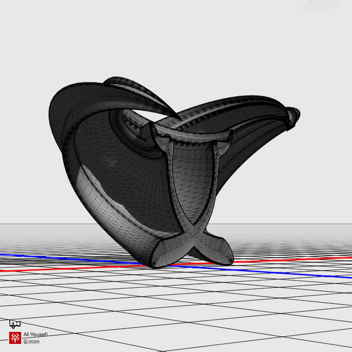 تایپوگرافی مفهومی از کلمه تنها