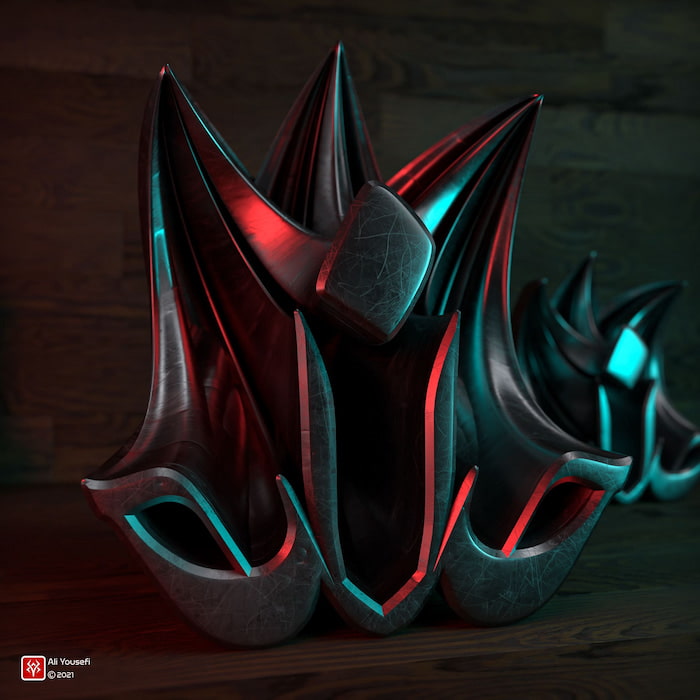 تایپوگرافی سه بعدی خدا در ادوبی دیمنشن