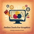 پوستر مینیمال ابزارهای گرافیکی کاربردی آنلاین در زمینه عکس و رنگ در وبسایت کپل آرت