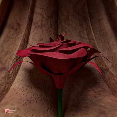 تایپوگرافی سه‌بعدی اسم مهدی (عج) در نرم افزار ادوبی دیمنشن