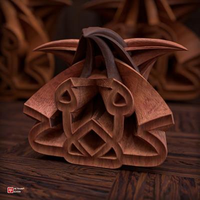 تایپوگرافی سه‌بعدی مذهبی آیه لا اکراه فی الدین(هیچ اجباری در دین نیست) در نرم افزار ادوبی دیمنشن