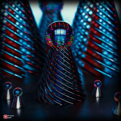 رندر سه‌بعدی گرافیکی خلاقانه، زاده هوش طبیعی انسانی در ادوبی دیمنشن، هوش طبیعی در مقابل هوش مصنوعی